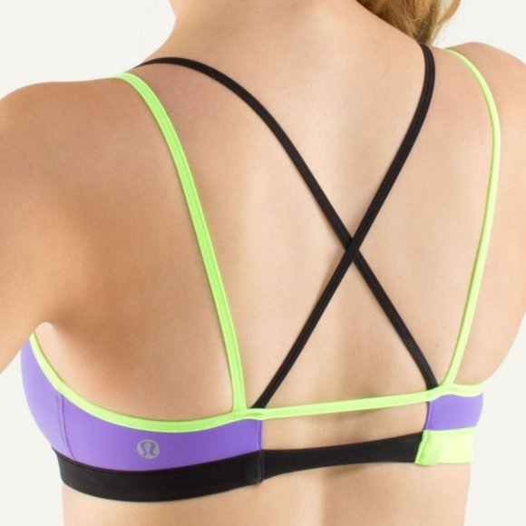 LULULEMON Ignite Color Block Yoga Sports Bra 2 - Picture 2 of 5